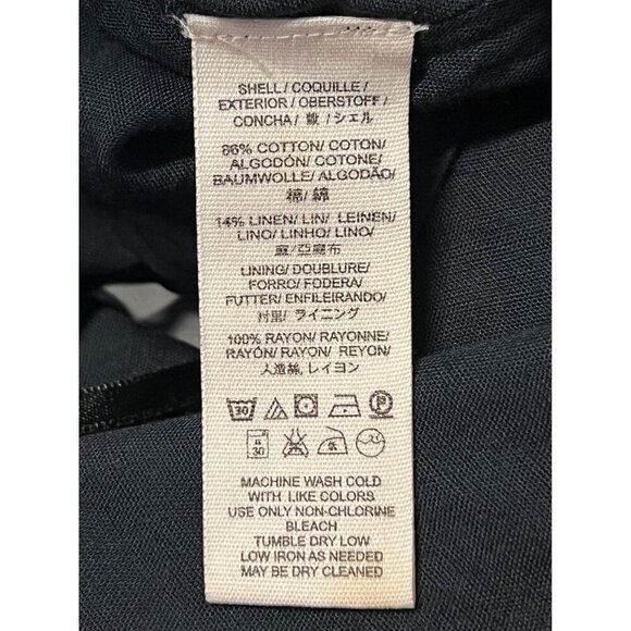 Free People Chevron Stripe High-Waist Skirt Size 6 Linen Vintage Red Combo New - Picture 8 of 8